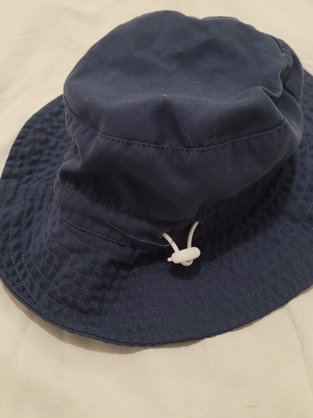 Nike Kids Navy Blue Bucket Hat with White Toggle